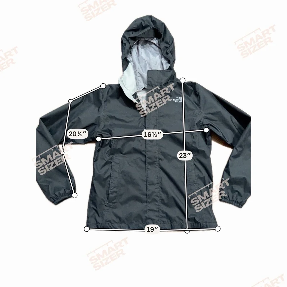 Authentic  The North Face Girls' Resolve Reflective Jacket,  Black  Size L14/16